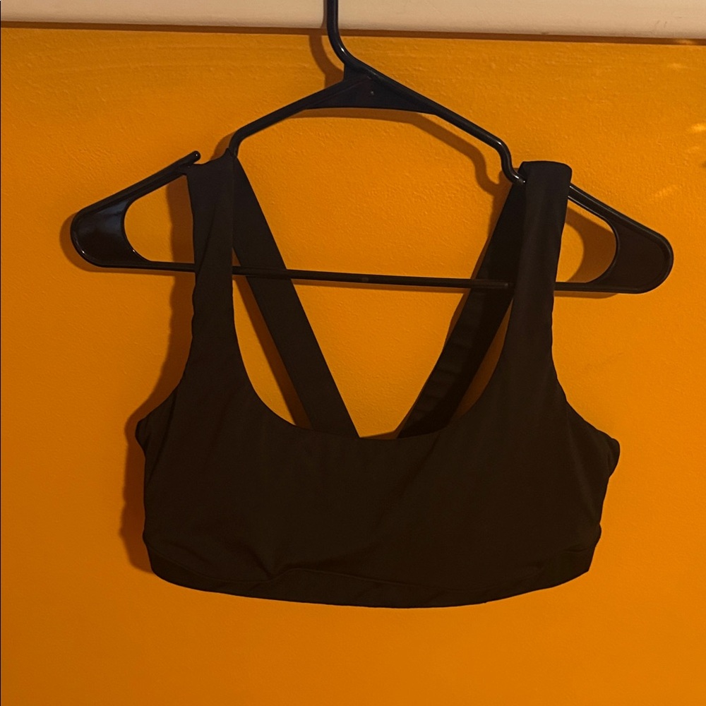 Vuori Stride Black Sports Bra